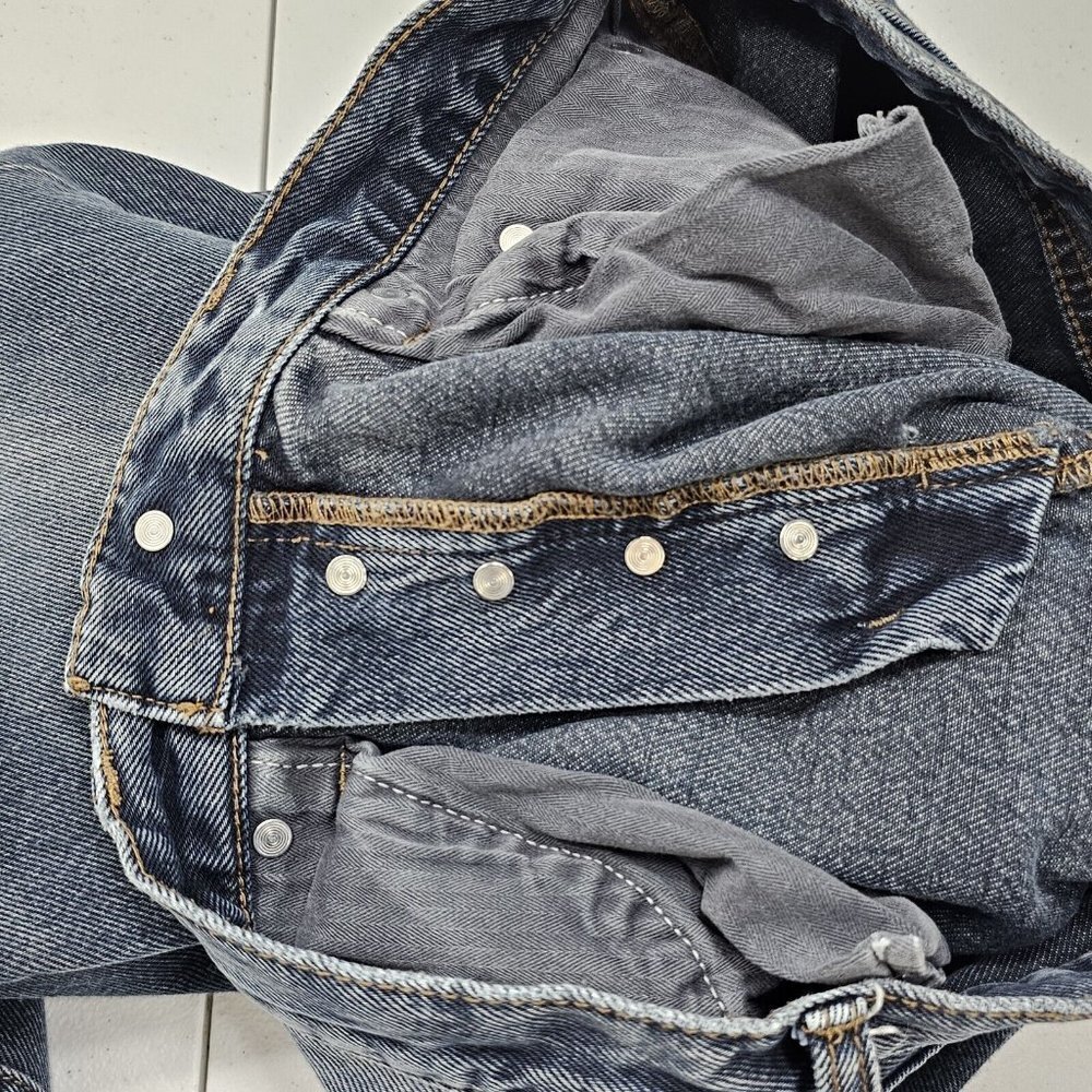 We The Free People Stella Jeans Womens 27 High Rise Boot Cut Button Fly Blue - Picture 7 of 13